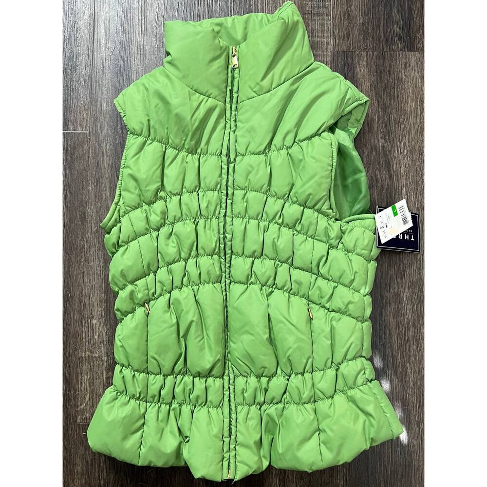 Thre3 by US Polo Assoc. Women's Green Puffer Vest Size L New